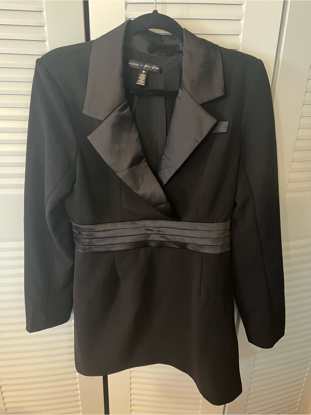 AQUA x Maeve Reilly “Riley” blazer mini dress size L NWT